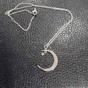 NEW! Hanging Moon & Star Pendant Necklace